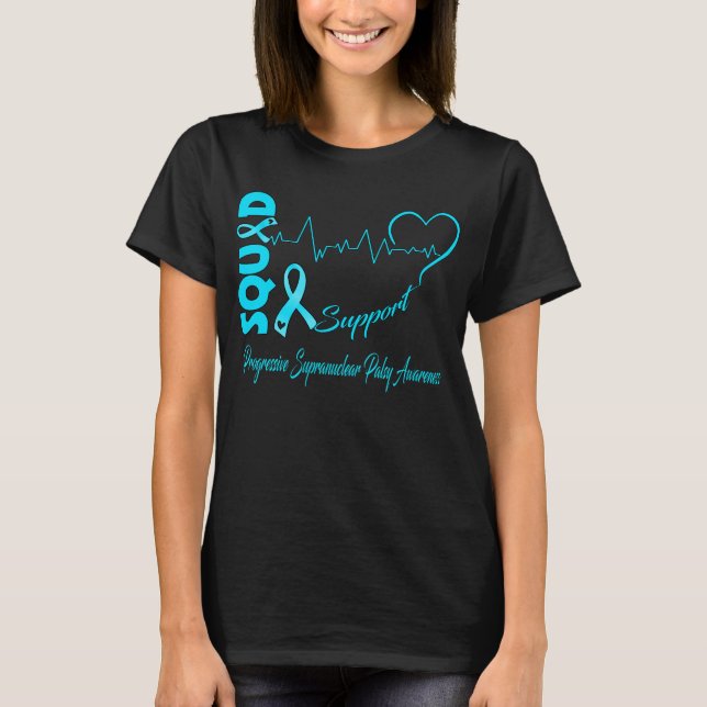 T-shirt Équipe de soutien PROGRESSIVE SUPRANUCLEAR PALSY (Devant)
