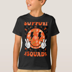 T-shirt Équipe de soutien rétro groovy Sclérose en plaques