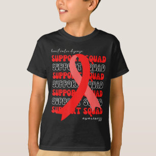 T-shirt Équipe de soutien Sensibilisation à la maladie des