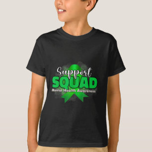 T-shirt Équipe de soutien Sensibilisation à la santé menta