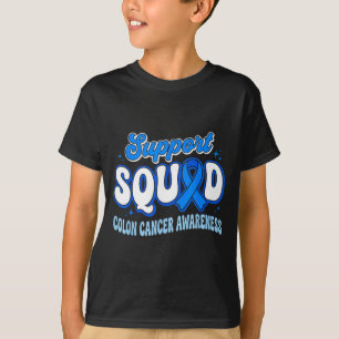 T-shirt Équipe de soutien Sensibilisation au cancer colore