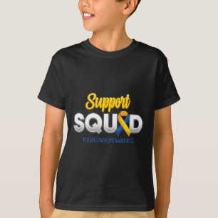 T-shirt Équipe de soutien Sensibilisation au syndrome de D