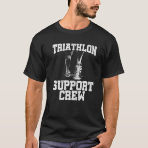 T-shirt Équipe de soutien triathlon Course à pied Cyclisme
