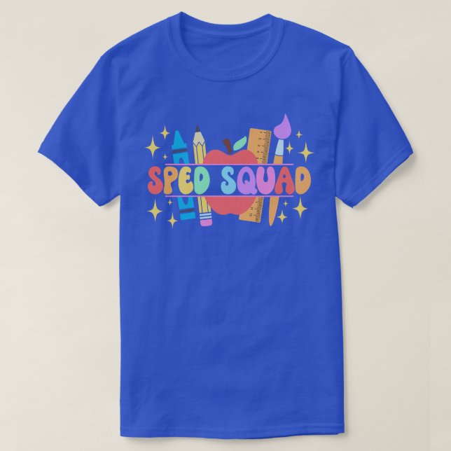 T-shirt Équipe de sped Enseignant de l'enseignement spécia (Design devant)