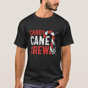 T-shirt Équipe de sucre de canne de Noël Famille de jumela