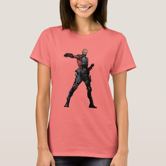T-shirt Équipe de suicide | Deadshot Comic Book Art (Devant)