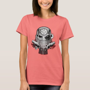 T-shirt Équipe de suicide Deshot Masque & Armes Tatouage