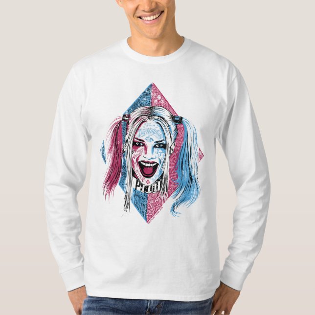 T-shirt Équipe de suicide | Harley Laugh (Devant)