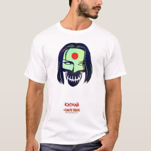 T-shirt Équipe de suicide   Icône de tête Katana
