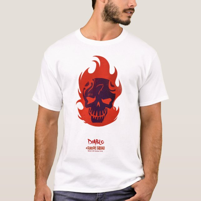 T-shirt Équipe de suicide | Icône Diablo Head (Devant)