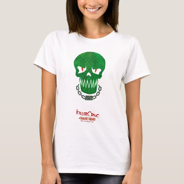 T-shirt Équipe de suicide | Icône Tête Croc de tueur (Devant)