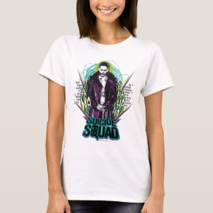 T-shirt Équipe de suicide   Joker Retro Rock Graphic