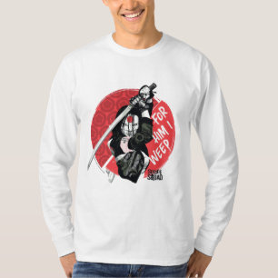 T-shirt Équipe de suicide   Katana "Pour Lui, je pleure"