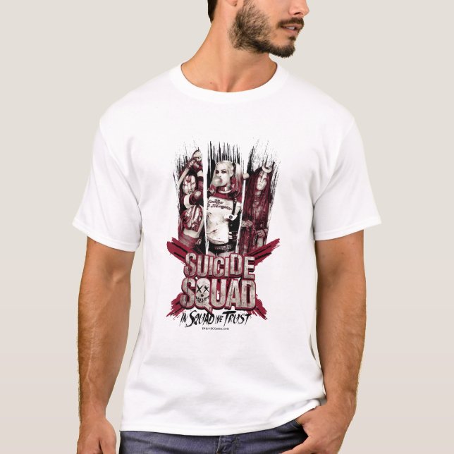 T-shirt Équipe de suicide | Squad Girls "In Squad We Trust (Devant)