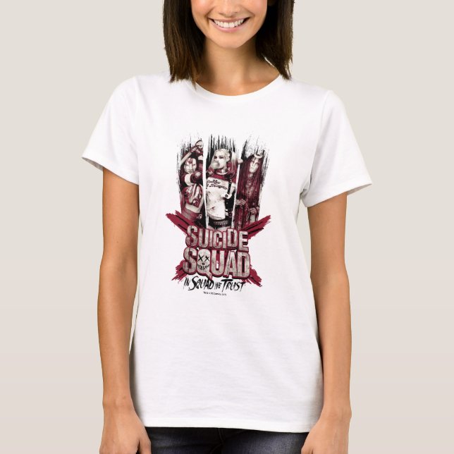 T-shirt Équipe de suicide | Squad Girls "In Squad We Trust (Devant)