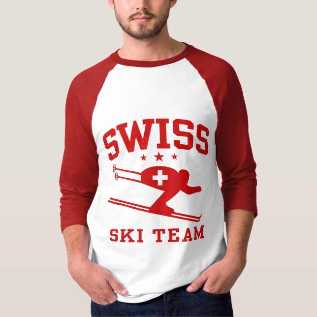 T-shirt Équipe de Suisse de ski (Devant)