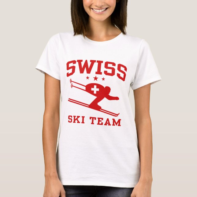 T-shirt Équipe de Suisse de ski (Devant)