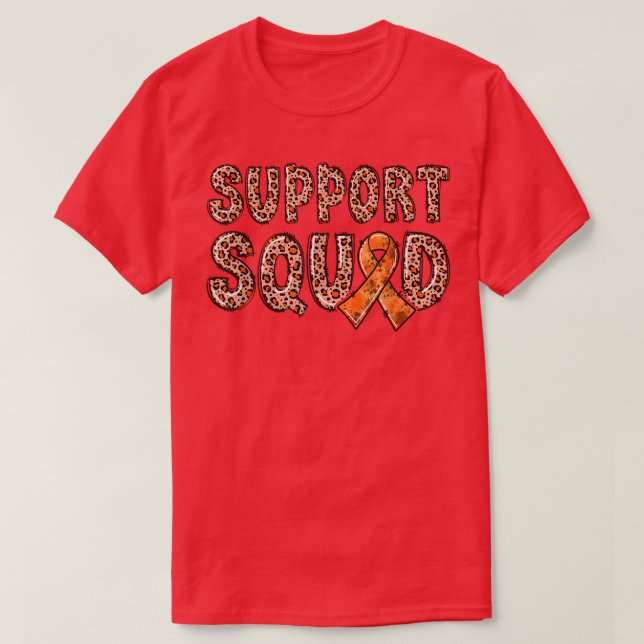 T-shirt Équipe de support des Empreintes de léopard de rub (Design devant)