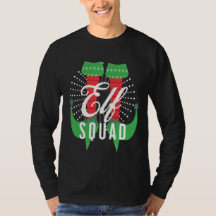 T-shirt Équipe de talons elfes Noël
