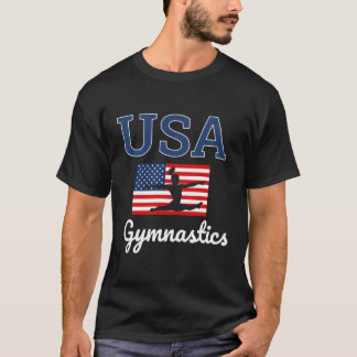 T-shirt Équipe de tambours Gymnaste Gymnastique États-Unis