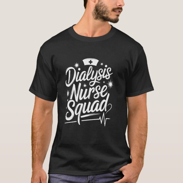 T-shirt Équipe de techniciens de dialyse et d'infirmières  (Devant)