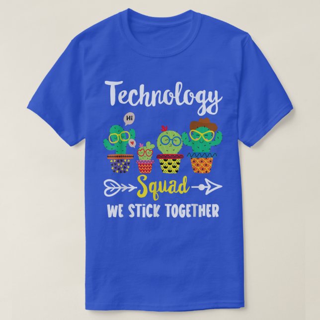 T-shirt Équipe de technologie, Drôle Cactus Équipe Thé de  (Design devant)