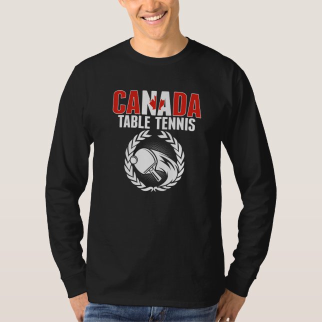 T-shirt Équipe de tennis de table du Canada Support (Devant)