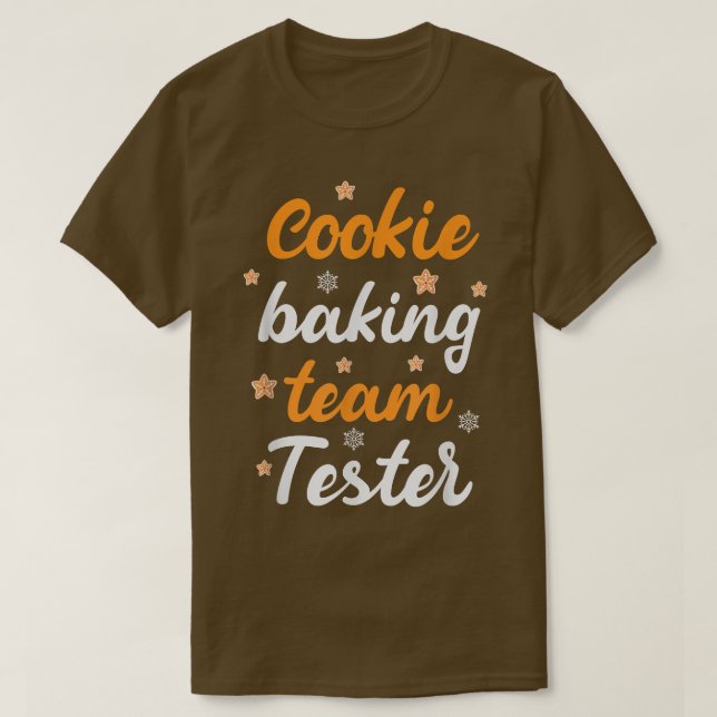 T-shirt Équipe de testeurs de biscuits de Noël Chris (Design devant)