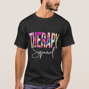 T-shirt Équipe de thérapie Tie Dye Retour à l'école Femmes