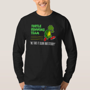 T-shirt Équipe de tortue en course lente et régulière Funn