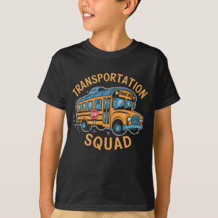 T-shirt Équipe de transport de conducteurs d'autobus scola