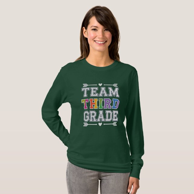 T-shirt Équipe de troisième année (Devant entier)