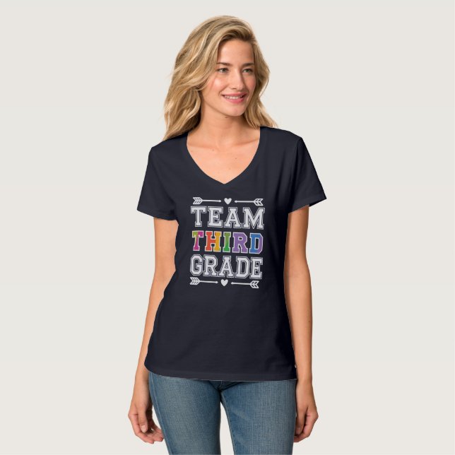 T-shirt Équipe de troisième année (Devant entier)