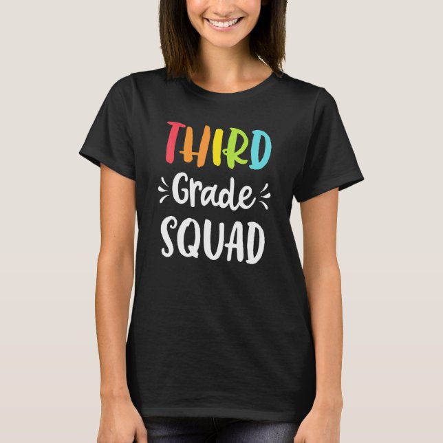 T-shirt Équipe de troisième année drôle 3e professeur élèv (Devant)