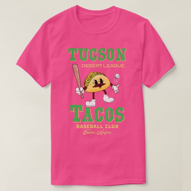T-shirt Équipe de Tucson Tacos de baseball de ligue mineur (Design devant)