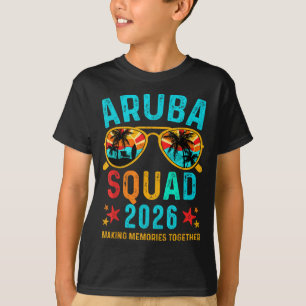 T-shirt Équipe de vacances à Aruba Artwork de correspondan
