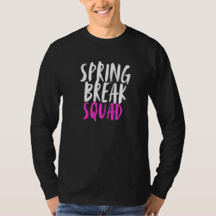 T-shirt Équipe de vacances de congés de printemps couple a