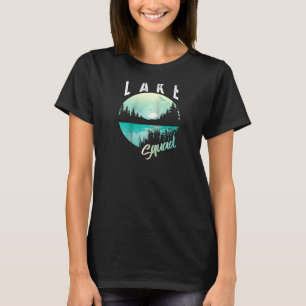T-shirt Équipe de vacances de la lagune du lac cool Funny