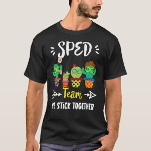 T-shirt Équipe de vitesse École Cactus Équipe d'enseignant