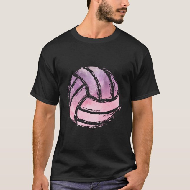 T-shirt Équipe de volley-ball Joueur de volley-ball de pla (Devant)