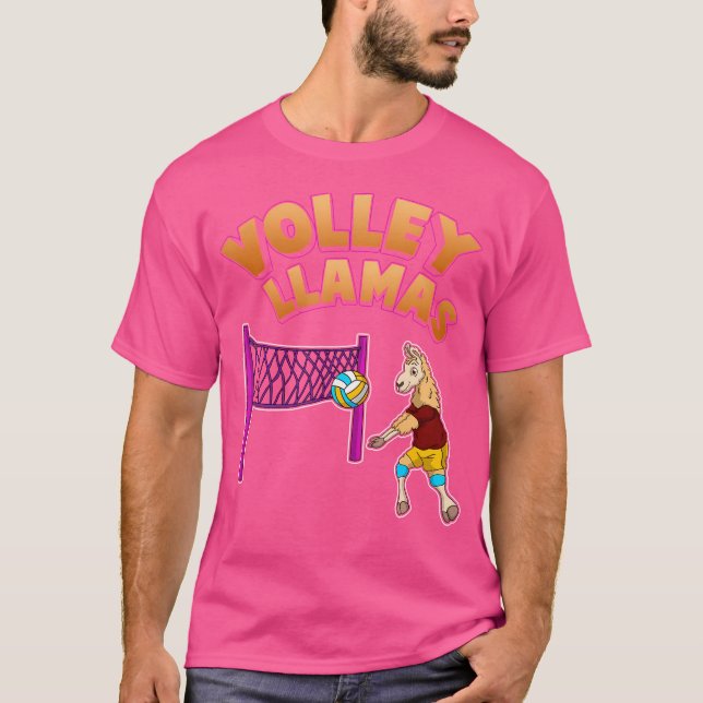 T-shirt Équipe de volley-ball Llama (Devant)