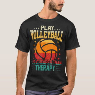 T-shirt Équipe de volley-ball sportive rétro Sport Net Spi