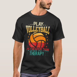 T-shirt Équipe de volley-ball sportive rétro Sport Net Spi