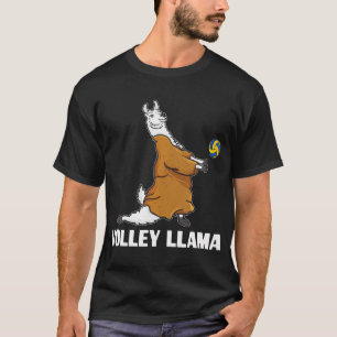 T-shirt Équipe de Volley Llama Cute Alpaca Beach