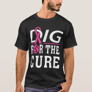 T-shirt Équipe de volleyball Sensibilisation au cancer du 