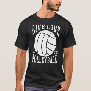 T-shirt Équipe de Volleyball Sport Amour de Volleyball