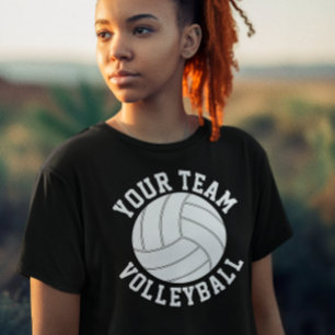 T-shirt Équipe de volleyball sur mesure, joueur et numéro 