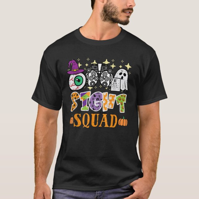 T-shirt Équipe de vue d'optométriste d'Halloween Costume d (Devant)