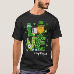 T-shirt Équipe de vue Saint-Patrick Gnome Optométriste Opt