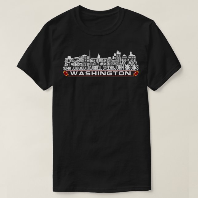 T-shirt Équipe de Washington Toutes les légendes du temps  (Design devant)